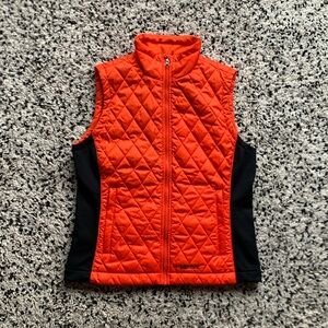 Marmot Orange & Black Quilted Vest